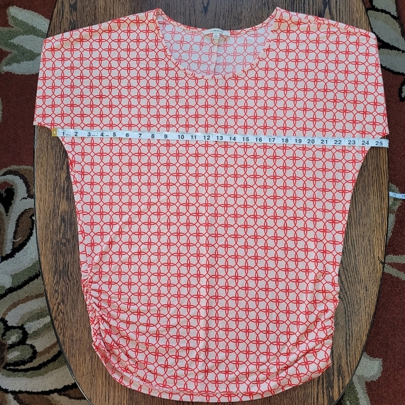 41 Hawthorn Cream Orange Geometric Printed ¾ Sleeve Blouse Size Womens Large NEW - Picture 6 of 9